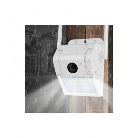 Камера за видеонаблюдение за външен монтаж с LED лампа, Водоустойчива