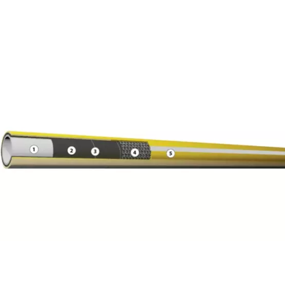 Градински петслоен маркуч 3/4'' 25м 8-24 bar