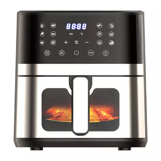 8 литра XXXL Неръждаемa Стомана Еър Фраер, 2400 W, 12 функции за готвене	