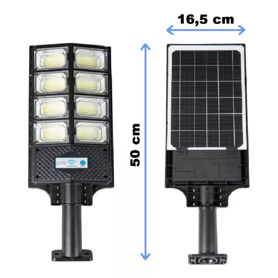 Соларна COB LED улична лампа с дистанционно управление – 300 и 400 W