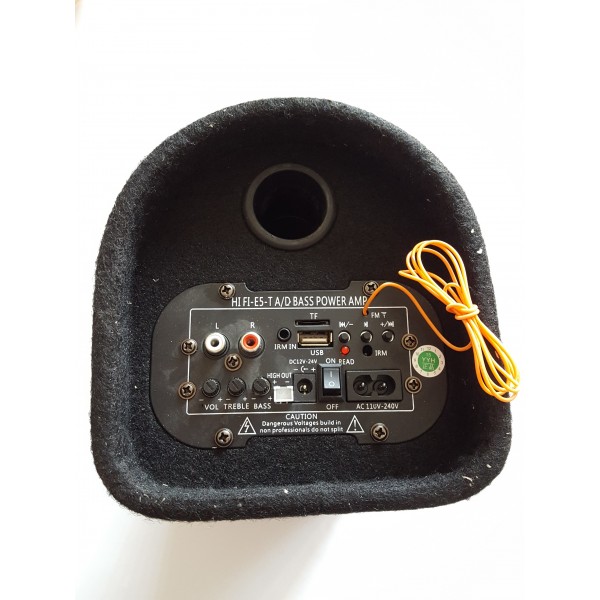 Суб буфер баскаса с USB, SD карта, FM и дистанционно за кола и домашна употреба 