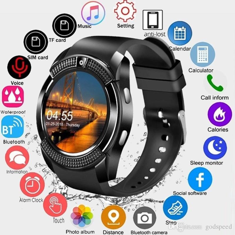Смарт часовник Smart watch V8 с bluetooth, камера и SIM карта