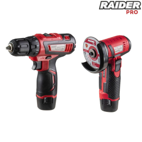 Бормашина & Ъглошлайф акум. Raider Pro 12V 2Ah 75x10mm RDP-CDLCAG03