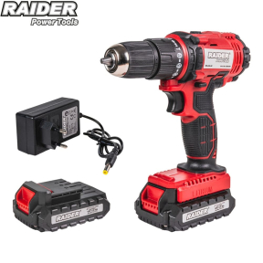 Бормашина ударна Raider Power Tools 18V 2-ск. 2x2Ah 30Nm 10mm куфар RD-CDL38