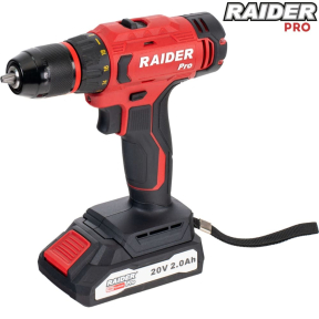 R20 Бормашина Raider Pro 2-ск. 10mm 50Nm 2Ah мет. патр. Case RDP-PCDI20