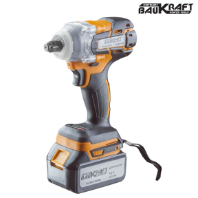 Гайковерт безчетков 18V 2-ск. 360Nm 1/2" 4Ah куфар Baukraft BK-BCIW08 Set