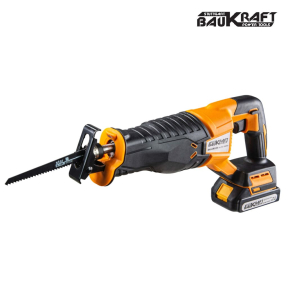 Трион саблен акумулаторен 18V 2Ah quick в куфар Baukraft BK-CRS34 Set