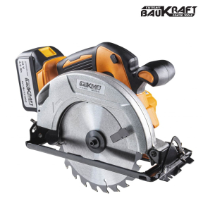 Циркуляр акумулаторен безчертков 18V Ø180mm 4Ah Baukraft BK-CSL02 Set