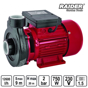 Помпа водна RAIDER 750W 1.5" max 210L/min RD-1.5DK20