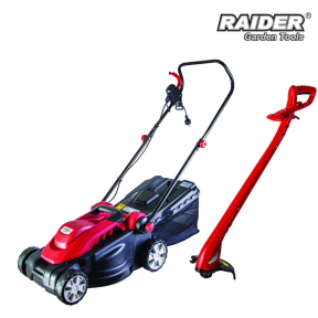 Комплект косачка RAIDER 1600W 360mm 35L и тример 250W 220mm RD-LMGT01
