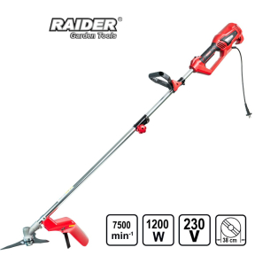 Електрически тример RAIDER RD-EBC09 1.2 kW – с нож и корда, сгъваем