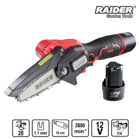 Акумулаторна резачка RD-GP24 Set RAIDER 12V, 100 мм (4"), 2×2Ah, , куфар и зарядно