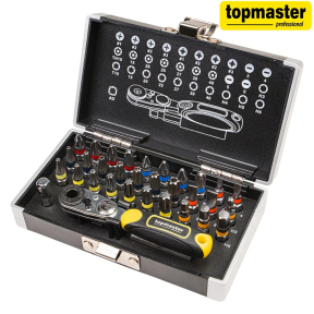 Комплект битове с тресчотка, 33 части Top Master Pro ТМР