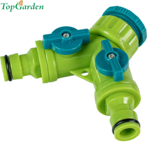 Разклонител 2 изхода със стоп 1/2"-3/4" Top Garden TG