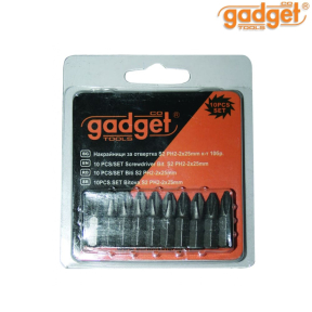 Накрайници за отвертка Gadget S2 PH2x25mm к-т 10бр. GD