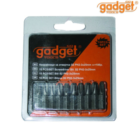 Накрайници за отвертка Gadget S2 PH3x25mm к-т 10бр. GD