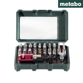 Битове+адаптор к-кт 32 части цветен код Metabo