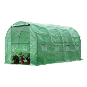 Тунелна оранжерия с 2 врати и 8 прозореца - 400х300х200 см. Тунелна оранжерия с 2 врати и 8 прозореца - 400х300х200 см.