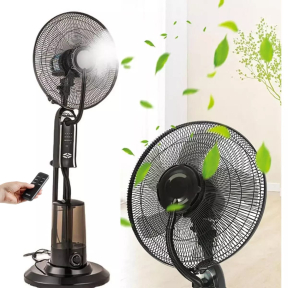 Вентилатор с водна мъгла и дистанционно управление, 41 см - 75 W