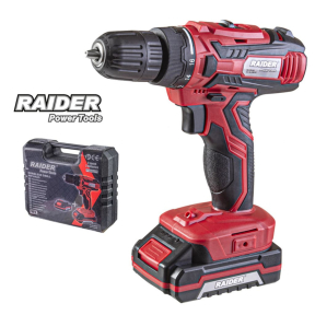 Акумулаторна бормашина / винтоверт Raider RD-CDL29, Li-ion 18V 2x1.5Ah, 28Nm