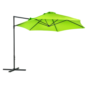 Градински чадър с push-up система 2,70 м - зелен