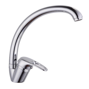 Вертикален Смесител Rosberg R57100AZ5, Цинк, Хромирано покритие, Сребрист