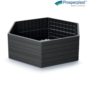 Градинска кашпа Prosperplast Woody Pile шестостен 1480x1290 IBWH-S433