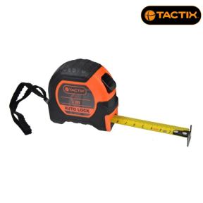 Ролетка TACTIX Auto Stop, 5 м x 19 мм