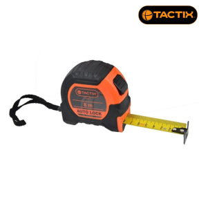 Ролетка TACTIX Auto Stop, 8 м x 25 мм