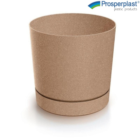 Саксия Tubo P ECO Wood 4665W, 24 см, Натурален