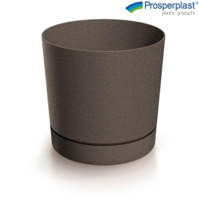 Саксия Prosperplast Tubo P ECO Wood 4625W, 24 см, Кафе