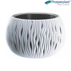 Саксия Prosperplast Sandy Bowl S449, 29 см, Бял