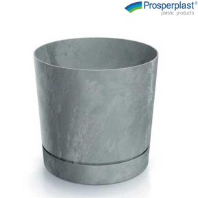 Саксия Prosperplast Tubo Beton Effect Ø 24см, Сив