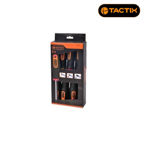 Комплект отвертки Tactix, 6 бр