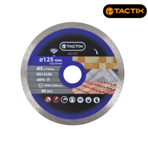Диамантен диск Tactix WET, 125x22.23мм
