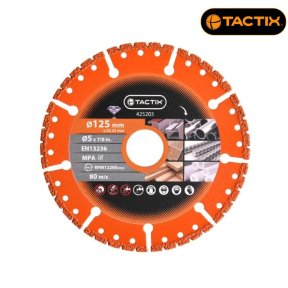 Диамантен диск TACTIX 125X22.23мм универсален