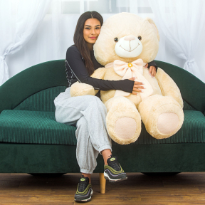 Плюшено Мече 140 см – Светло Бежово