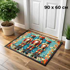 90x60 см Коледна изтривалка, фигури