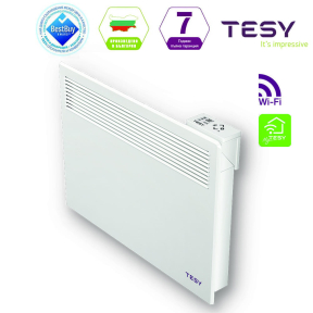 WiFi конвектор TESY Седмичен програматор 24 / 7, 1500W, за стена (CN 051 150 EI CLOUD W)