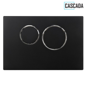 Бутон за вграждане Cascada черен мат Round Black matte