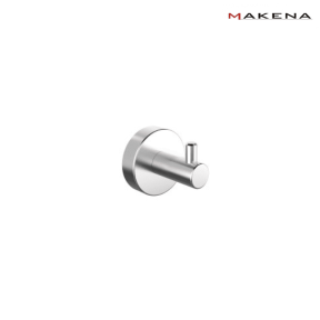 Единична закачалка за баня Makena Round 1, хром