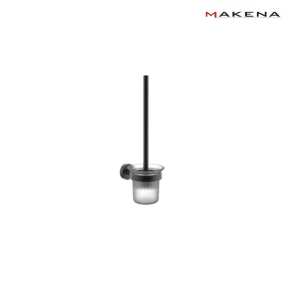 Четка за тоалетна чиния Makena Round, черен мат