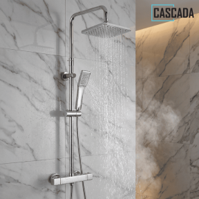 Тръбно окачване с термостатен смесител Cascada PL104HE-THEMO-3