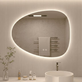 LED огледало Makena LED307 с функция против изпотяване, 80x60 см