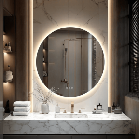 LED огледало Makena LED306-80 с функция против изпотяване, 80x80 см