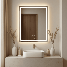 LED oгледало Makena LED304 с функция против изпотяване, 60x80 см