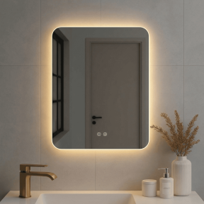 LED оглeдало Makena LED303 с функция против изпотяване, 60x80 см