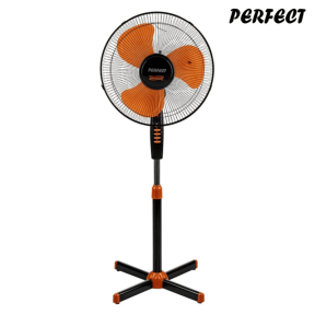 Вентилатор на стойка 16'' Perfect FM-3235, 40W, черно-оранжево