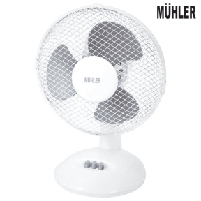 Вентилатор настолен 9'' Muhler FM-9, 20W, 3 перки