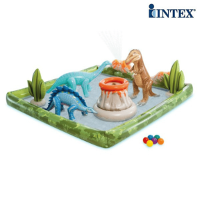 Надуваем център за игра Intex 56132NP Jurassic Adventure, 201х201х36см